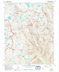 Mt. Goddard California Historical topographic map, 1:24000 scale, 7.5 X 7.5 Minute, Year 1983
