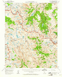 Mt. Goddard California Historical topographic map, 1:62500 scale, 15 X 15 Minute, Year 1948