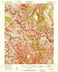 Mt. Goddard California Historical topographic map, 1:62500 scale, 15 X 15 Minute, Year 1951