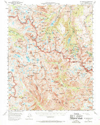 Mt. Goddard California Historical topographic map, 1:62500 scale, 15 X 15 Minute, Year 1957