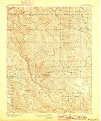 Mt. Hamilton California Historical topographic map, 1:62500 scale, 15 X 15 Minute, Year 1897