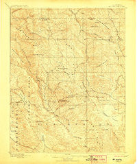 Mt. Hamilton California Historical topographic map, 1:62500 scale, 15 X 15 Minute, Year 1897