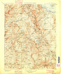 Mt. Lyell California Historical topographic map, 1:125000 scale, 30 X 30 Minute, Year 1901