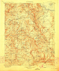 Mt. Lyell California Historical topographic map, 1:125000 scale, 30 X 30 Minute, Year 1901