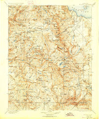 Mt. Lyell California Historical topographic map, 1:125000 scale, 30 X 30 Minute, Year 1901