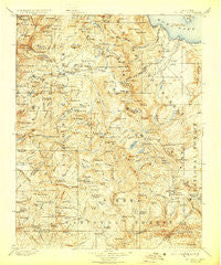 Mt. Lyell California Historical topographic map, 1:125000 scale, 30 X 30 Minute, Year 1901