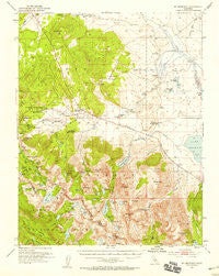 Mt. Morrison California Historical topographic map, 1:62500 scale, 15 X 15 Minute, Year 1953