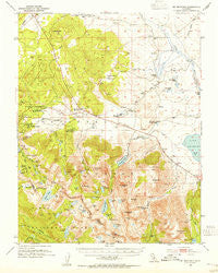Mt. Morrison California Historical topographic map, 1:62500 scale, 15 X 15 Minute, Year 1953
