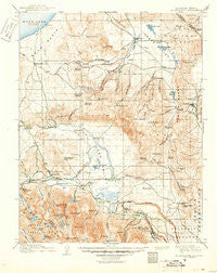 Mt. Morrison California Historical topographic map, 1:125000 scale, 30 X 30 Minute, Year 1914