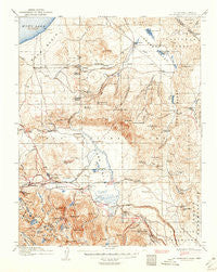 Mt. Morrison California Historical topographic map, 1:125000 scale, 30 X 30 Minute, Year 1914