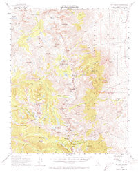Mt. Pinchot California Historical topographic map, 1:62500 scale, 15 X 15 Minute, Year 1953
