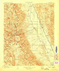 Mt. Whitney California Historical topographic map, 1:125000 scale, 30 X 30 Minute, Year 1907