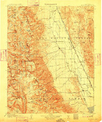 Mt. Whitney California Historical topographic map, 1:125000 scale, 30 X 30 Minute, Year 1907