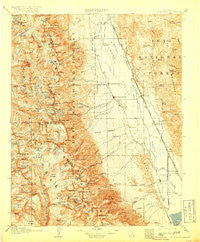 Mt. Whitney California Historical topographic map, 1:125000 scale, 30 X 30 Minute, Year 1907