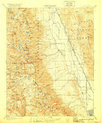 Mt. Whitney California Historical topographic map, 1:125000 scale, 30 X 30 Minute, Year 1907