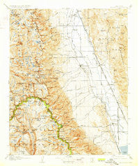Mt. Whitney California Historical topographic map, 1:125000 scale, 30 X 30 Minute, Year 1907
