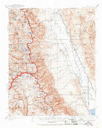 Mt. Whitney California Historical topographic map, 1:125000 scale, 30 X 30 Minute, Year 1937