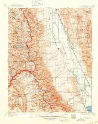 Mt. Whitney California Historical topographic map, 1:125000 scale, 30 X 30 Minute, Year 1907