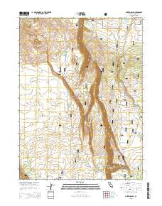 Murken Bench California Current topographic map, 1:24000 scale, 7.5 X 7.5 Minute, Year 2015