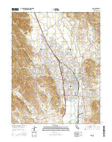 Napa California Current topographic map, 1:24000 scale, 7.5 X 7.5 Minute, Year 2015