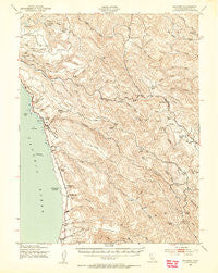 Navarro California Historical topographic map, 1:62500 scale, 15 X 15 Minute, Year 1943