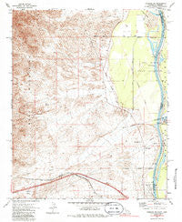 Needles NW California Historical topographic map, 1:24000 scale, 7.5 X 7.5 Minute, Year 1970