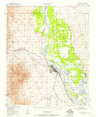 Needles California Historical topographic map, 1:62500 scale, 15 X 15 Minute, Year 1950