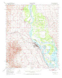 Needles California Historical topographic map, 1:62500 scale, 15 X 15 Minute, Year 1950