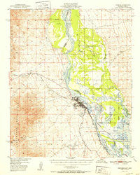 Needles California Historical topographic map, 1:62500 scale, 15 X 15 Minute, Year 1952