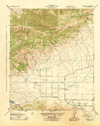 Neenach California Historical topographic map, 1:62500 scale, 15 X 15 Minute, Year 1943