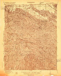 New Almaden California Historical topographic map, 1:48000 scale, 15 X 15 Minute, Year 1916