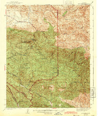 New Idria California Historical topographic map, 1:62500 scale, 15 X 15 Minute, Year 1943