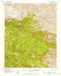 New Idria California Historical topographic map, 1:62500 scale, 15 X 15 Minute, Year 1956