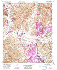 Newhall California Historical topographic map, 1:24000 scale, 7.5 X 7.5 Minute, Year 1952