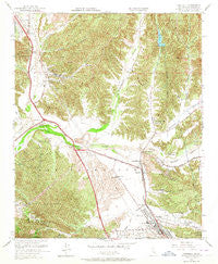 Newhall California Historical topographic map, 1:24000 scale, 7.5 X 7.5 Minute, Year 1952