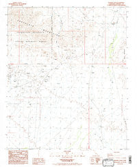 Ninemile Wash California Historical topographic map, 1:24000 scale, 7.5 X 7.5 Minute, Year 1988