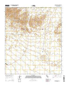 Ninemile Wash California Current topographic map, 1:24000 scale, 7.5 X 7.5 Minute, Year 2015