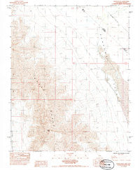 Nopah Peak California Historical topographic map, 1:24000 scale, 7.5 X 7.5 Minute, Year 1984