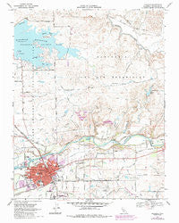 Oakdale California Historical topographic map, 1:24000 scale, 7.5 X 7.5 Minute, Year 1968