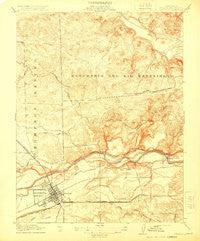 Oakdale California Historical topographic map, 1:31680 scale, 7.5 X 7.5 Minute, Year 1915