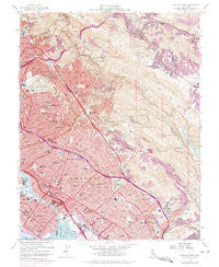 Oakland East California Historical topographic map, 1:24000 scale, 7.5 X 7.5 Minute, Year 1959