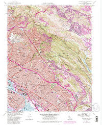 Oakland East California Historical topographic map, 1:24000 scale, 7.5 X 7.5 Minute, Year 1959