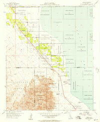 Oasis California Historical topographic map, 1:24000 scale, 7.5 X 7.5 Minute, Year 1956