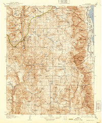 Olancha California Historical topographic map, 1:125000 scale, 30 X 30 Minute, Year 1907