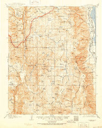 Olancha California Historical topographic map, 1:125000 scale, 30 X 30 Minute, Year 1907