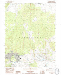 Old Mammoth California Historical topographic map, 1:24000 scale, 7.5 X 7.5 Minute, Year 1983
