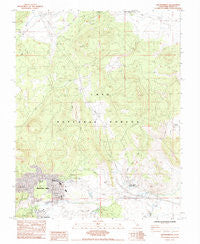 Old Mammoth California Historical topographic map, 1:24000 scale, 7.5 X 7.5 Minute, Year 1983