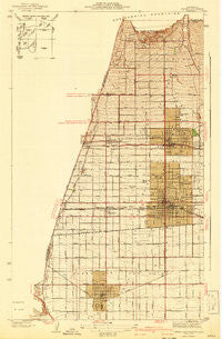 Ontario and Vicinity California Historical topographic map, 1:31680 scale, 7.5 X 7.5 Minute, Year 1942