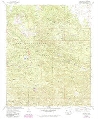 Onyx Peak California Historical topographic map, 1:24000 scale, 7.5 X 7.5 Minute, Year 1972