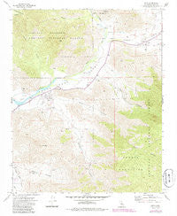 Onyx California Historical topographic map, 1:24000 scale, 7.5 X 7.5 Minute, Year 1972